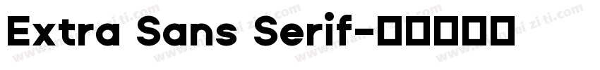 Extra Sans Serif字体转换